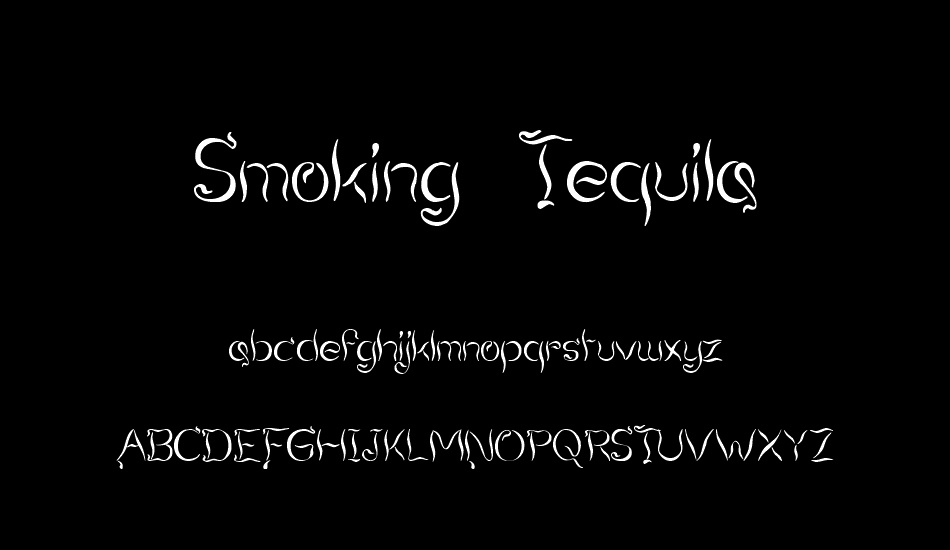 smoking-tequila font