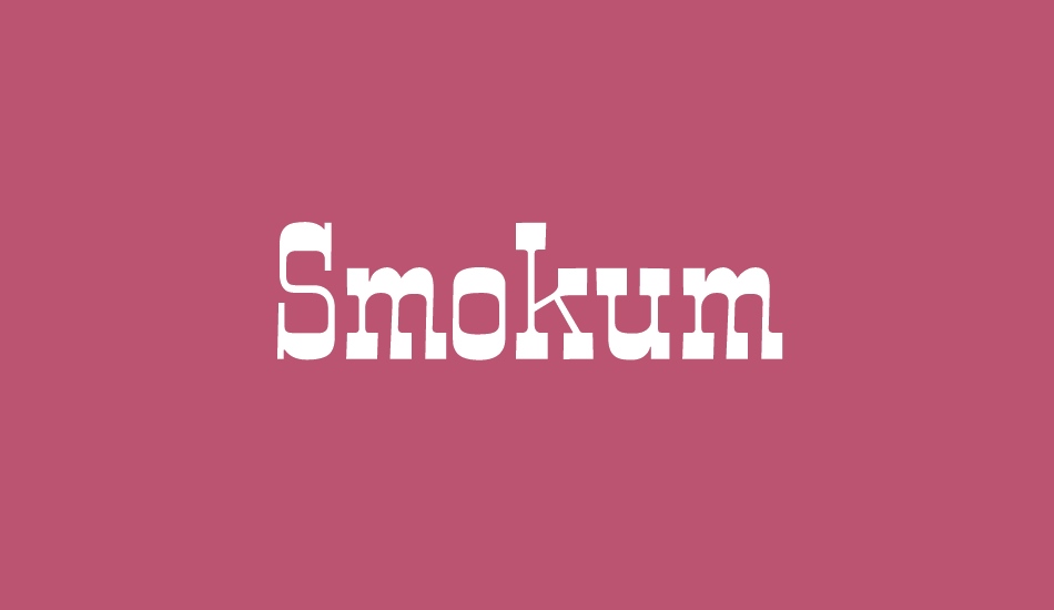 smokum font big