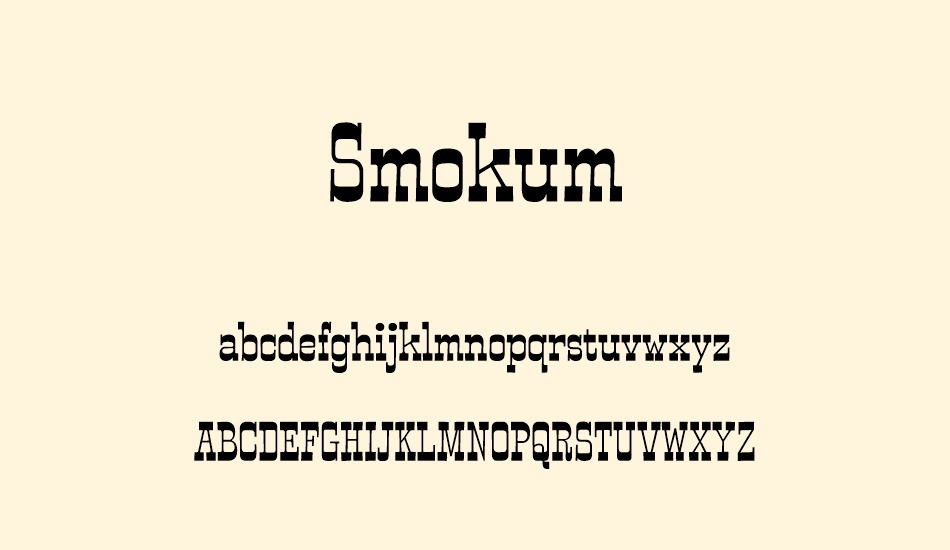 smokum font