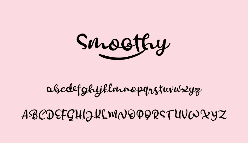 smoothy font