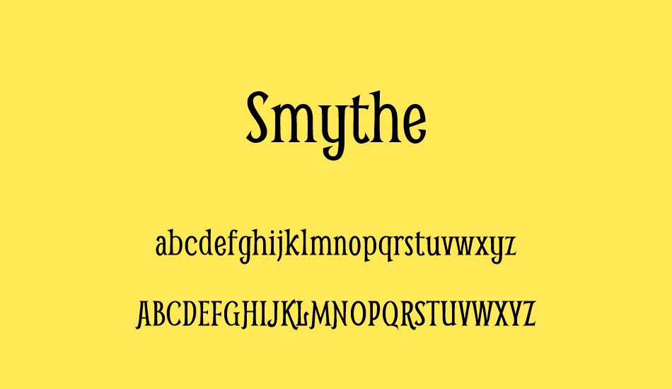 smythe font