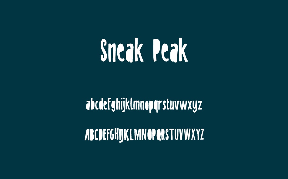 Sneak Peak font