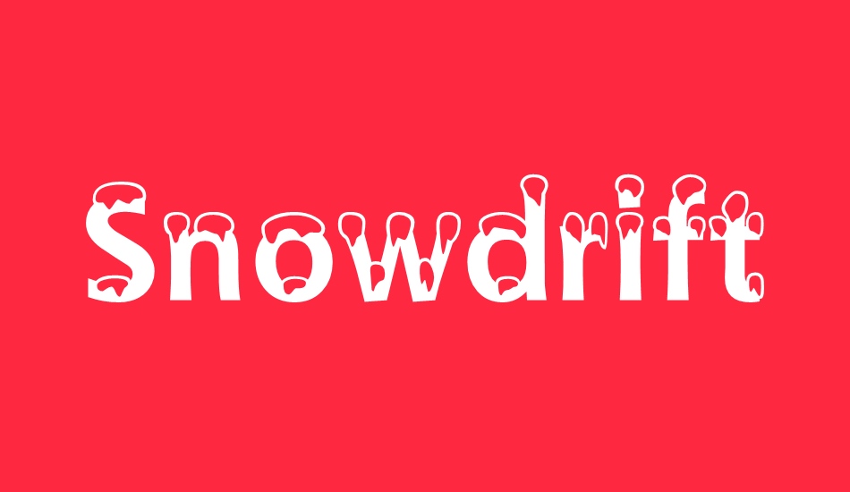 snowdrift font big