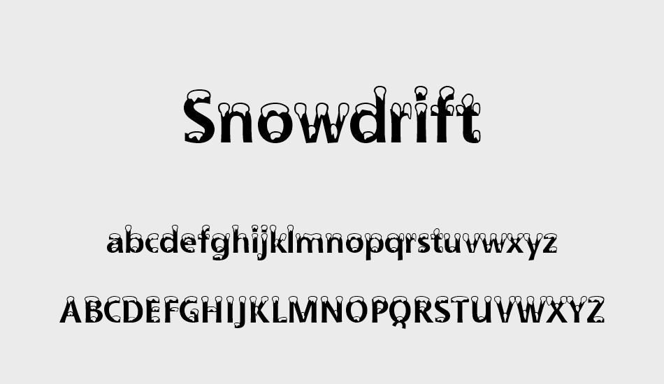 snowdrift font
