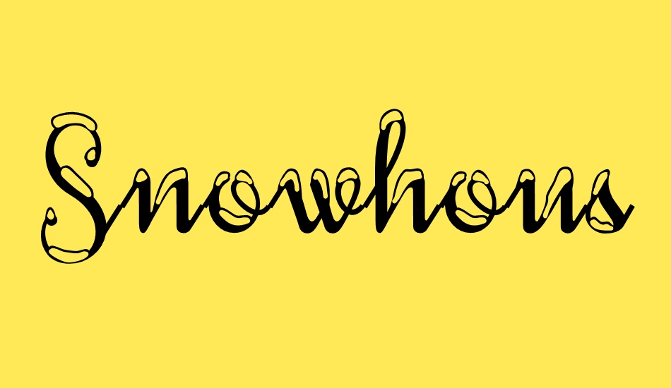 snowhouse-demo font big