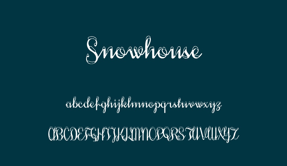 snowhouse-demo font