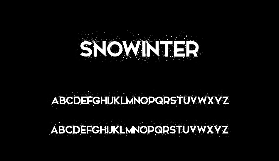 snowinter font