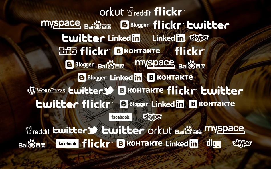social-logos font text