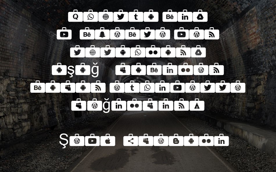 social-media-series font text