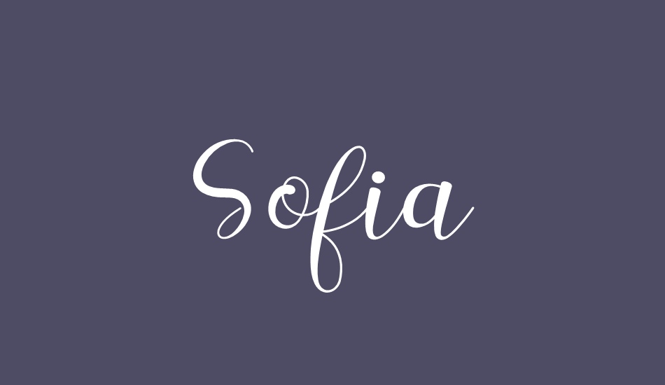 sofia font big