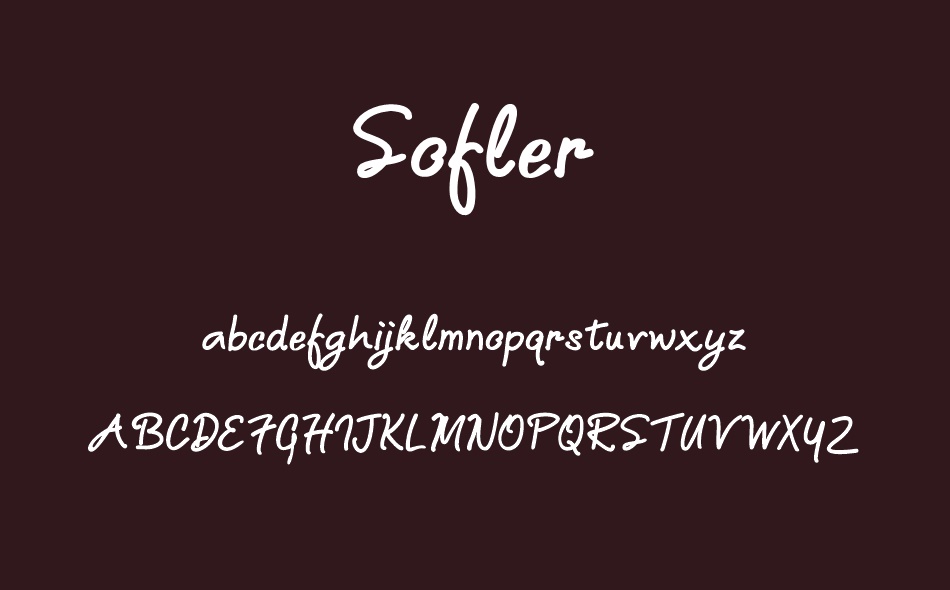 Sofler font