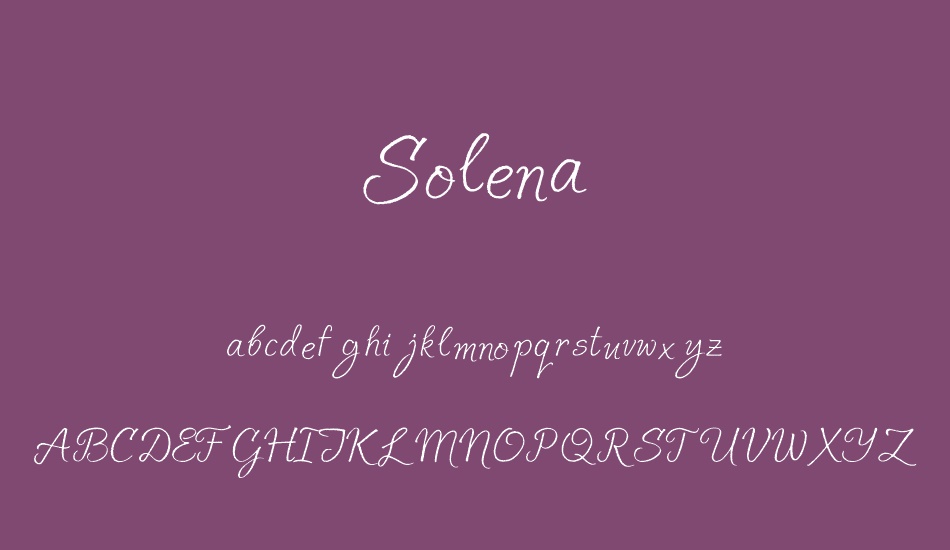 solena font