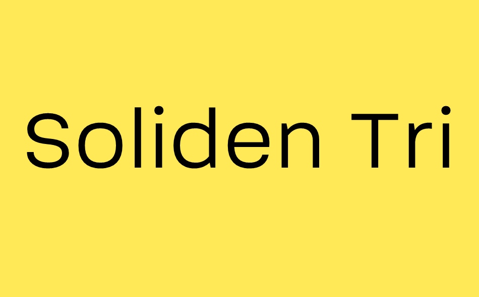 Soliden font big