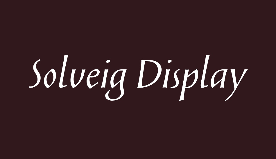solveig-display font big