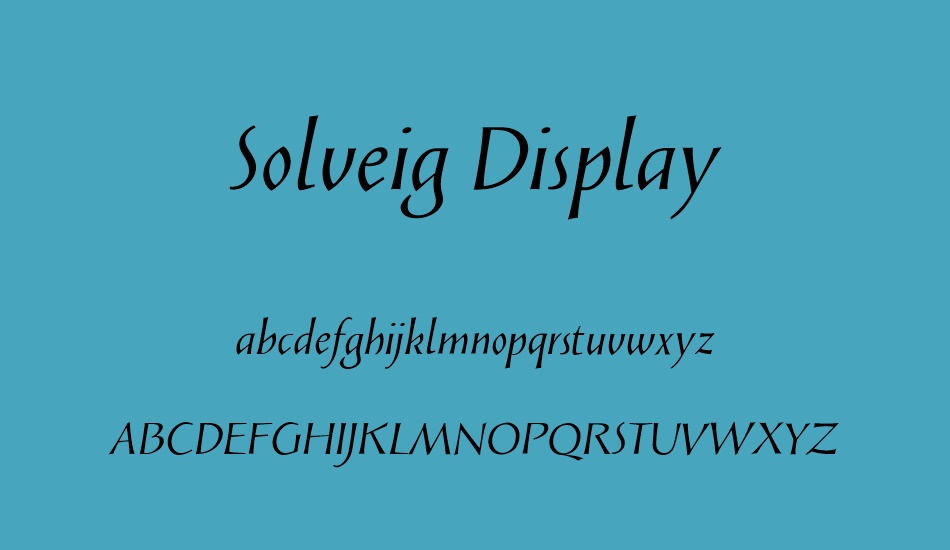 solveig-display font