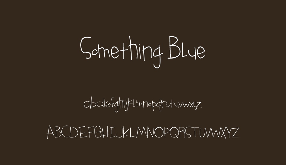 something-blue font