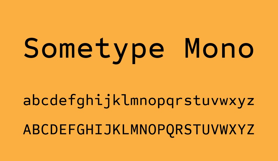 sometype-mono-medium font