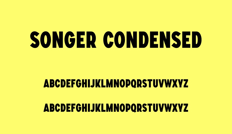 songer-condensed font