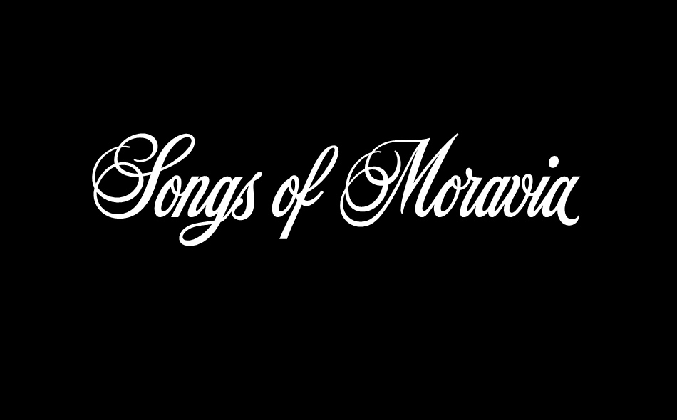 Songs Of Moravia font big