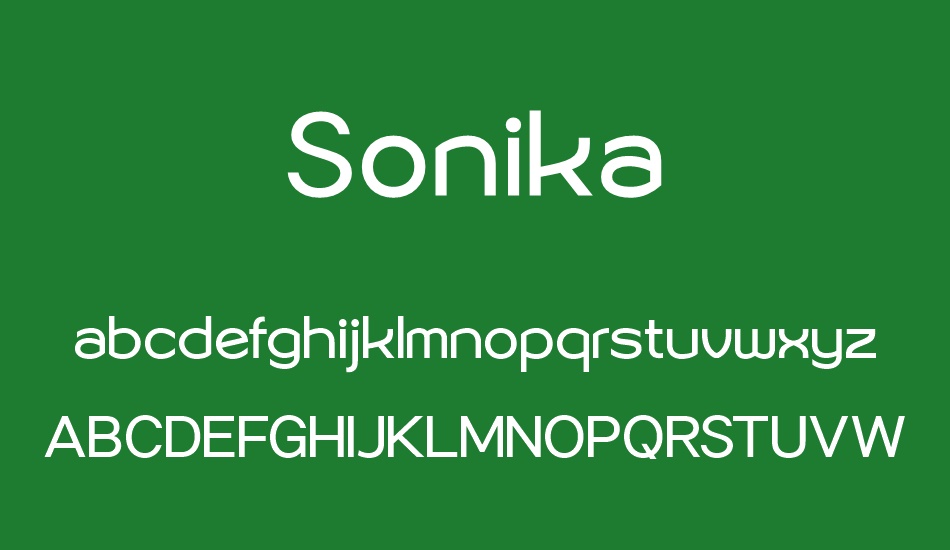 sonika-personal-use font