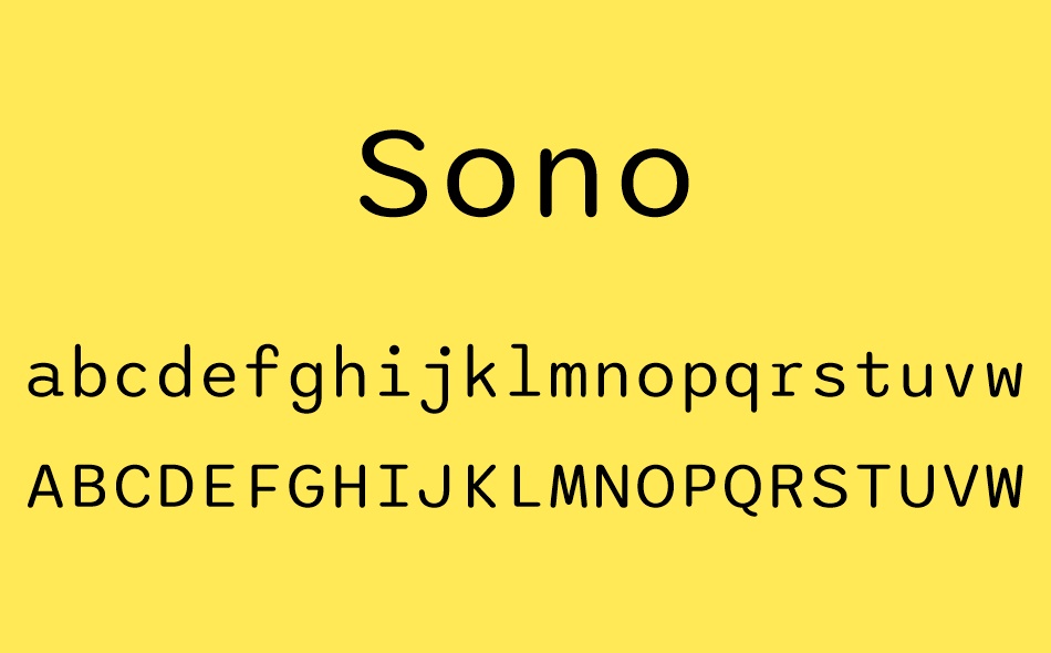 Sono font