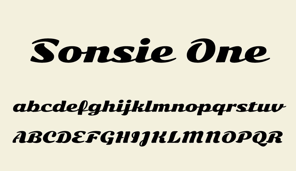 sonsie-one font