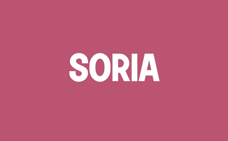 Soria font big