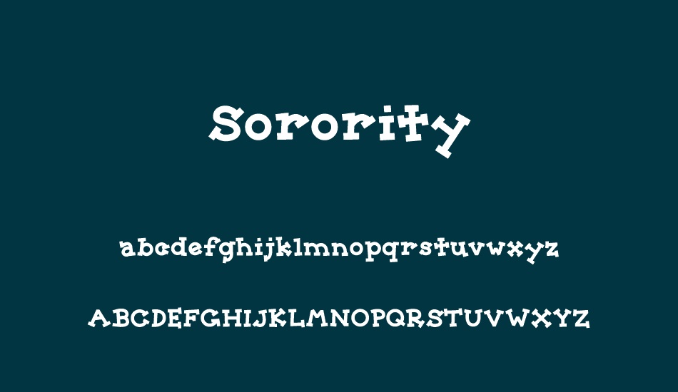 sorority font