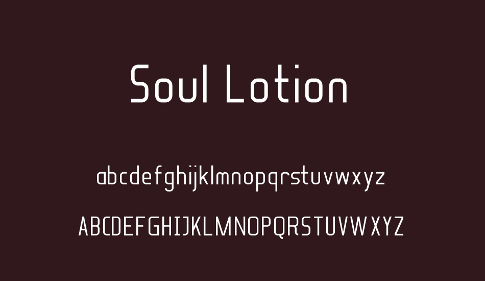 soul-lotion font