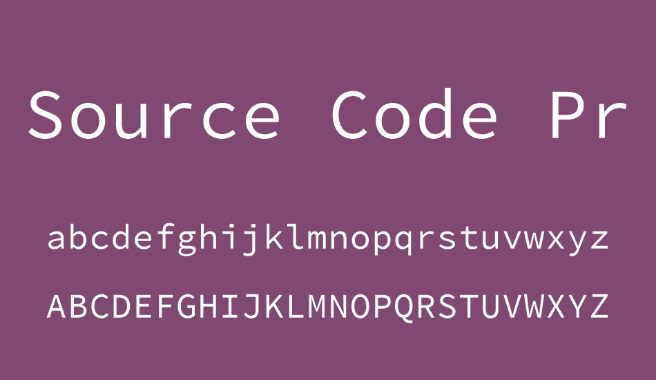 source-code-pro font