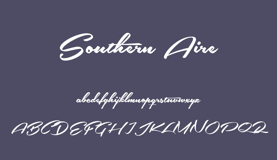 southern-aire-personal-use-only font