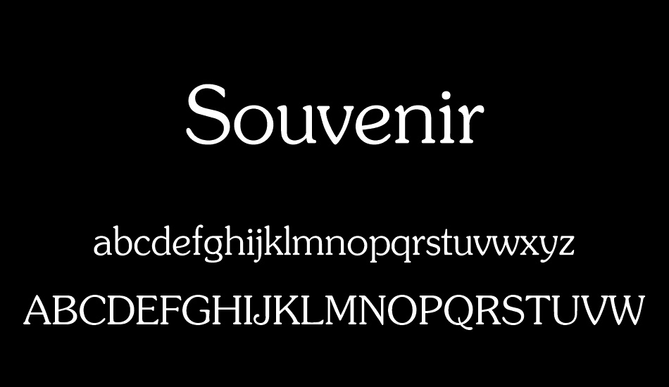 souvenir font