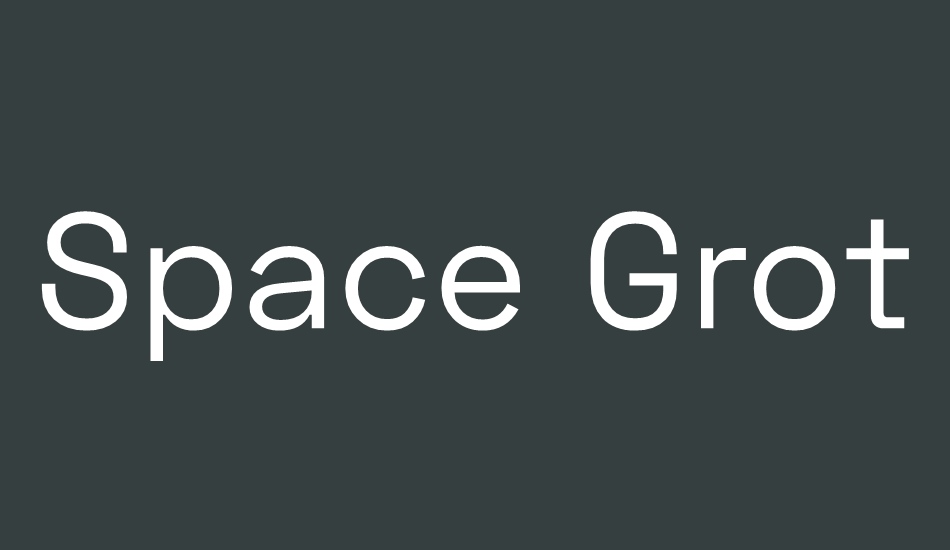 space-grotesk font big