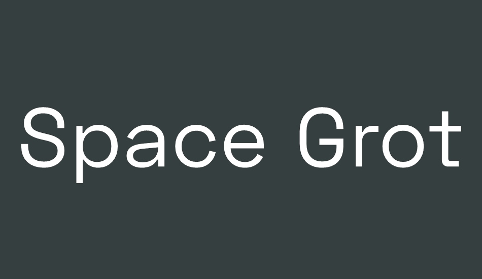 space-grotesk font big