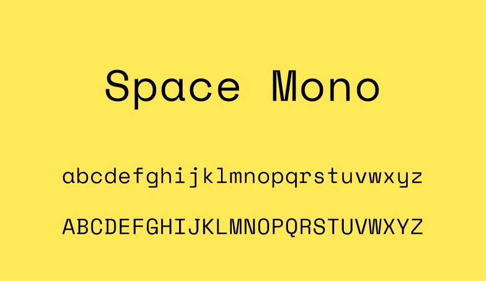 space-mono font