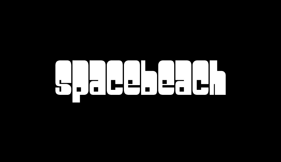 spacebeach font big