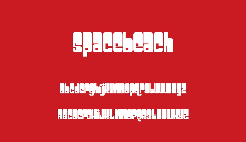 spacebeach font
