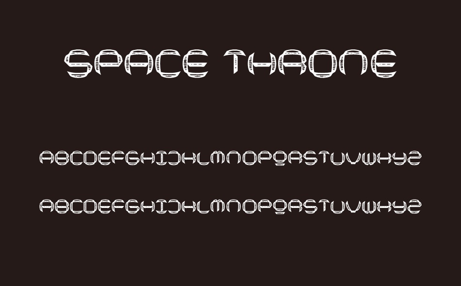 Space Throne font