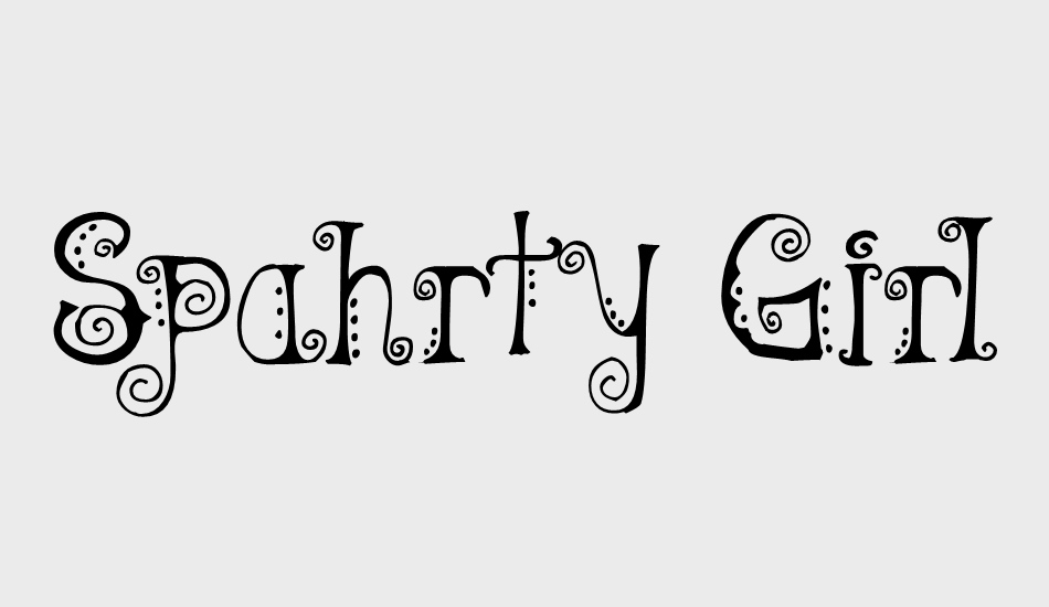 spahrty-girl font big