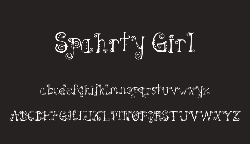 spahrty-girl font