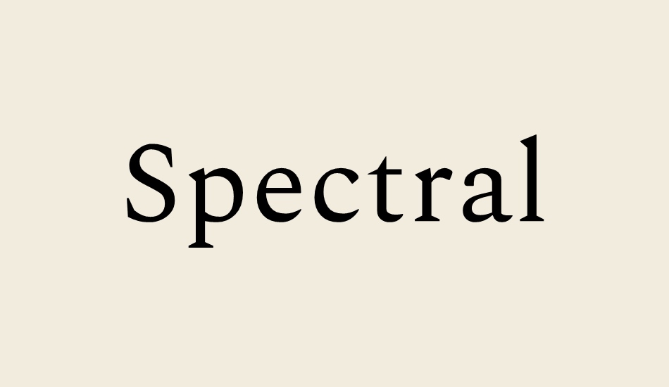 spectral font big