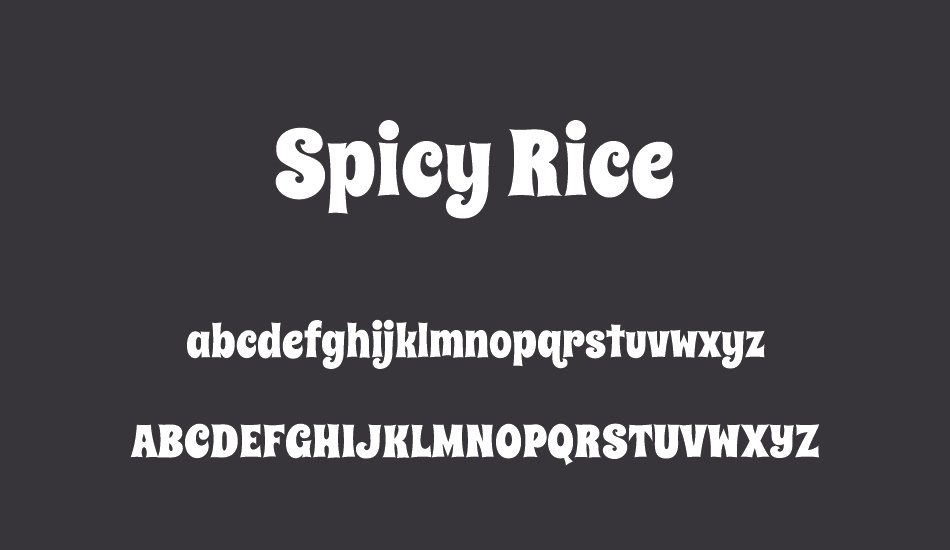 spicy-rice font