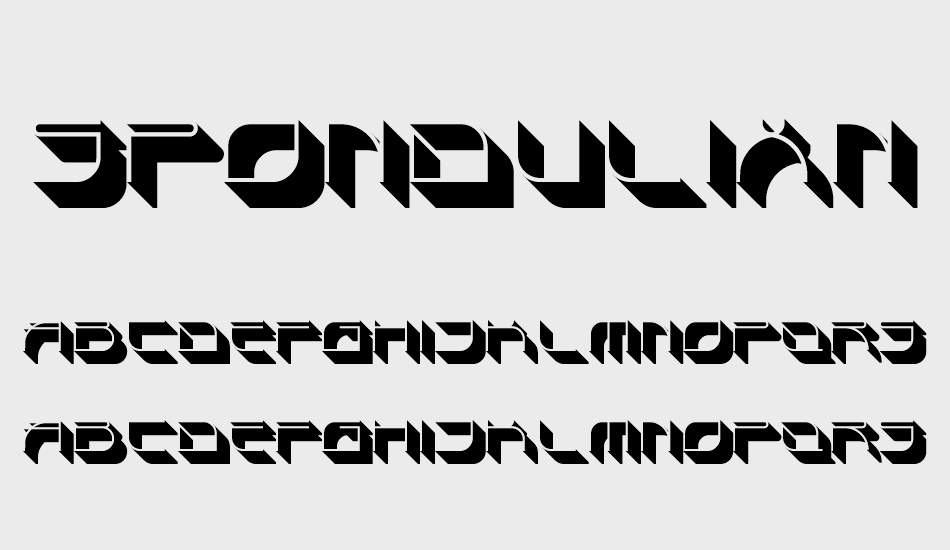 spondulixnf font