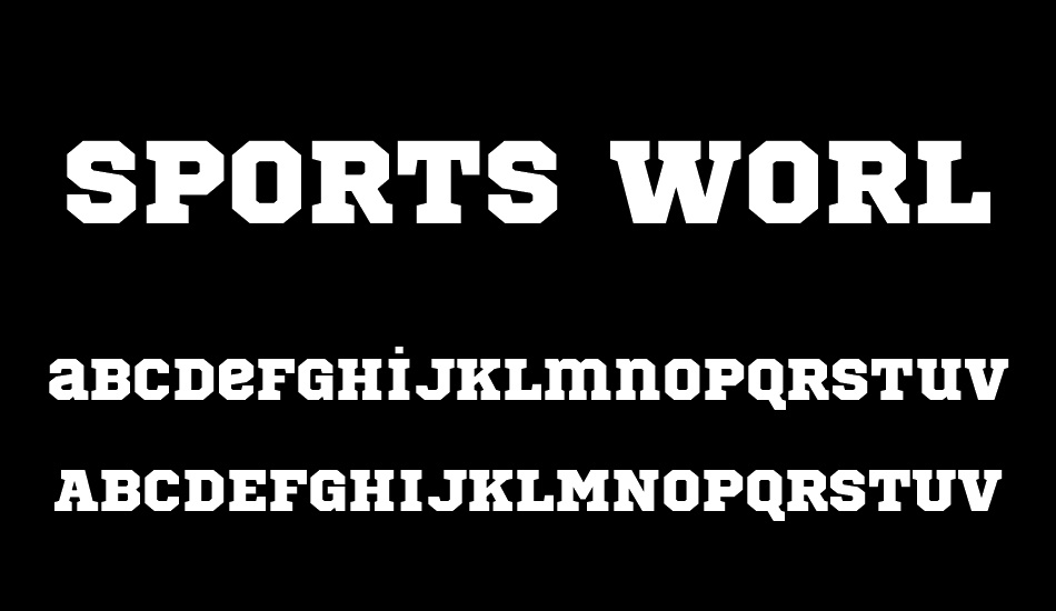 sportsworld font