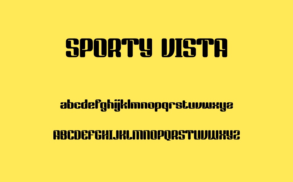 Sporty Vista font