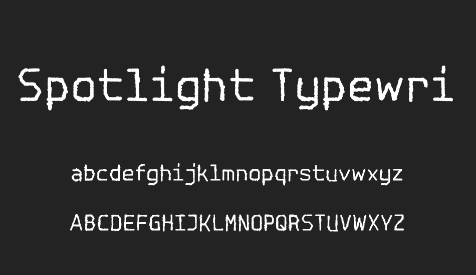 spotlight-typewriter-nc font