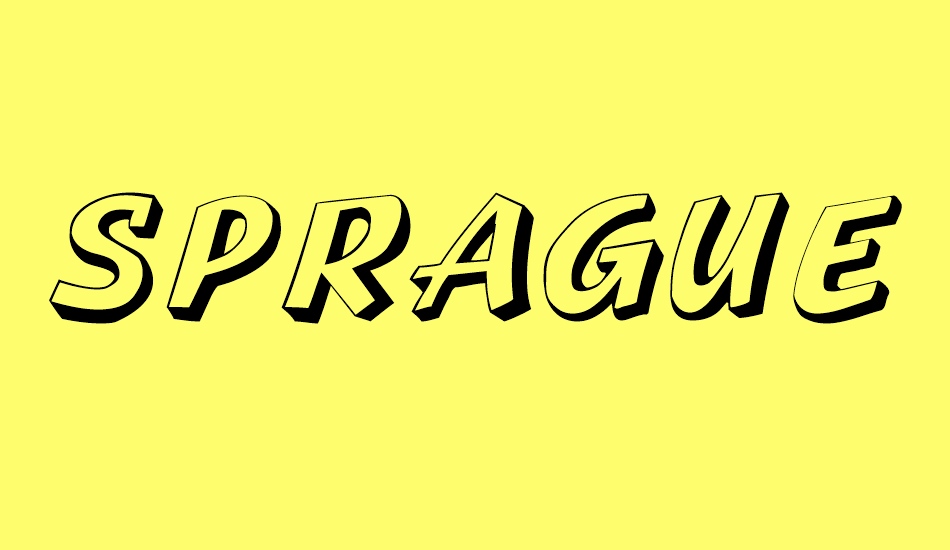 sprague font big