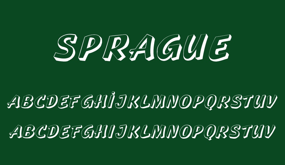 sprague font