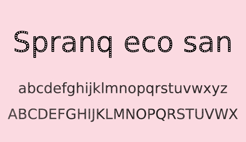 spranq-eco-sans font