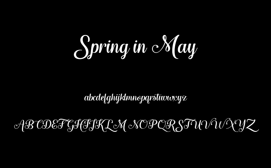 Spring in May font